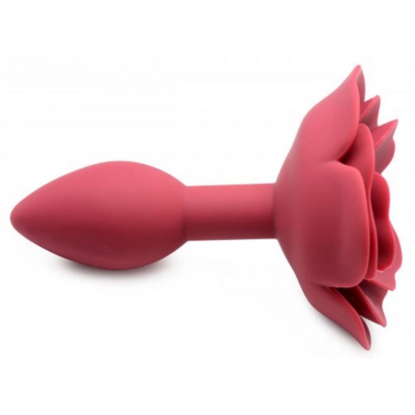 Silicone Booty Blum Plug met Roosje 7.5 x 3cm