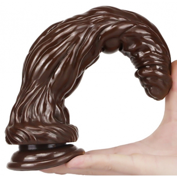 Dildo de cinzas monstruosas 24 x 6,5cm Castanho