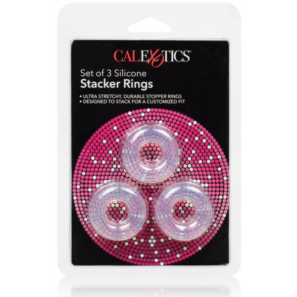 Set of 3 Stacker 20mm soft cockrings