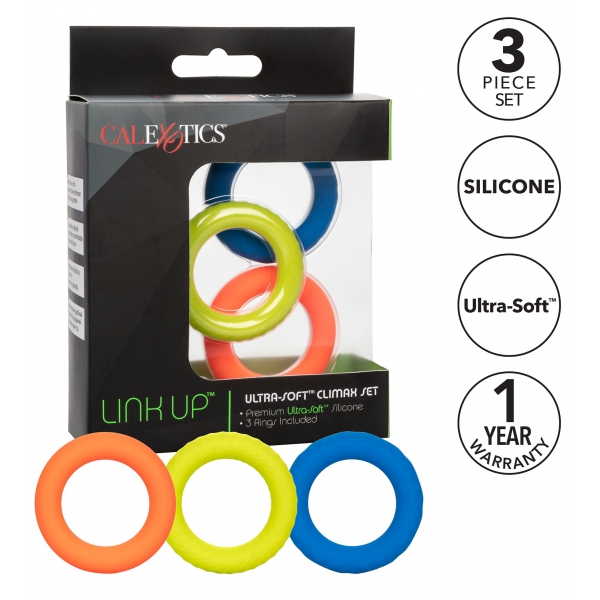 Conjunto de 3 picaretas Link Up Climax 38mm