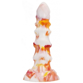 F*CK MY COLOR Veldix Dildo 18 x 5,5 cm Bianco-Arancione