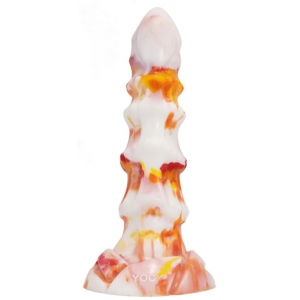 F*CK MY COLOR Veldix Dildo 18 x 5.5cm White-Orange