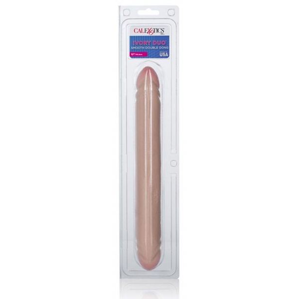 Dildo doppio avorio Duo Smooth 30 x 4 cm