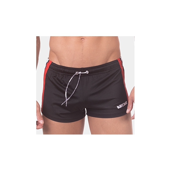 Timur Shorts Schwarz Rot Weiß