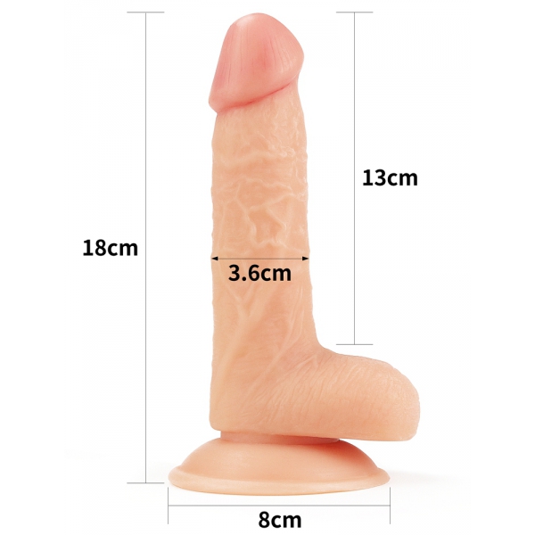 Dildo Macio Realista 13 x 3,5cm