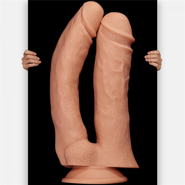 Dubbele Dildo MEGA DOUBLE LoveToy 26 x 11cm