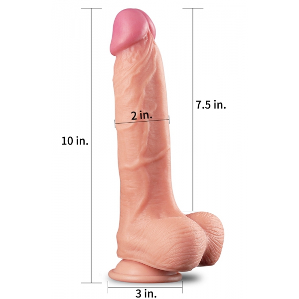 Realistische Dildo Uppy King Size Natuur Lul 19 x 5cm