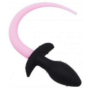 Kinky Puppy Plug Phosphorescent Dogtail Luminous Puppy 8 x 3.2cm Fluo Pink