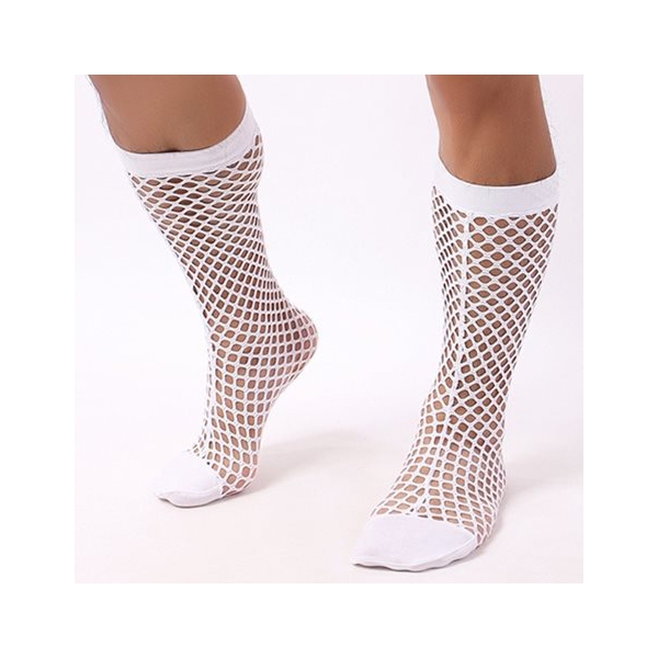 White FANKAZI Net Socks