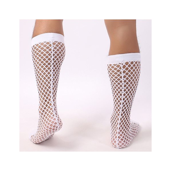 White FANKAZI Net Socks