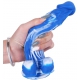 Dildo Gridy 15 x 4 cm Blu-Bianco