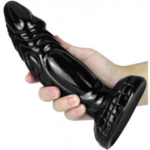 ToppedMonster Fishy Dildo 18 x 5.5cm Black