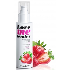 Love to Love Massageöl Love Me Tender Erdbeere 100ml
