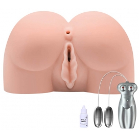 Realistische vibrerende masturbator Lady Snug Vulva-Anus