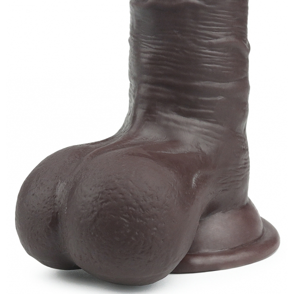 Sliding Skin Dildo 15 x 4.5cm Braun