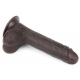 Sliding Skin Dildo 13 x 3.5cm Braun