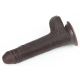 Dildo Sliding Skin 13 x 3.5cm Brown