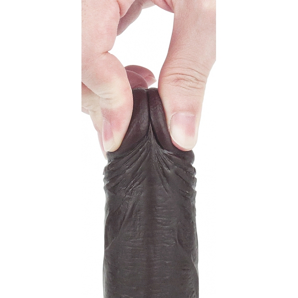 Sliding Skin Dildo 13 x 3.5cm Braun