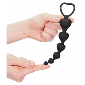 Ouch! Chapelet Silicone ANAL HEART 15 x 3.2cm