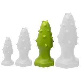 ToppedMonster Monster Spike Silicone Plug L 14 x 5,5cm Groen