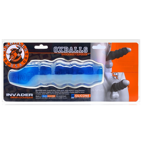 Oxballs Invader penisbeschermer 13 x 5cm Blauw