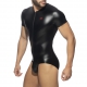 Body FRONT ZIP RUB Black