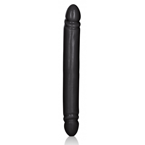 Dildo Duplo Jack Preto Liso 31 x 4cm