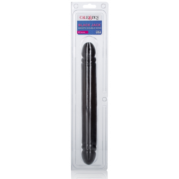 Dildo Duplo Jack Preto Liso 31 x 4cm