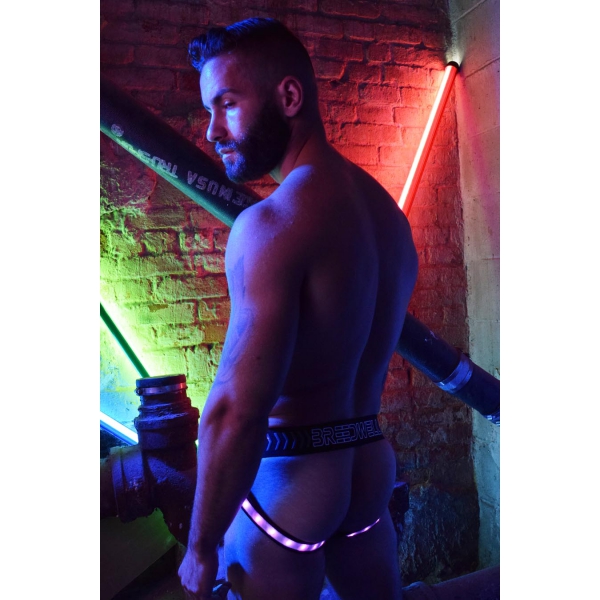 Bracelete iluminado RAVE LEGSTRAP Preto