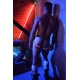 Leucht-Jockstrap RAVE LEGSTRAP Schwarz