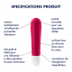 Stimolatore clitorideo rosso Ultra Power Bullet 1 Satisfyer