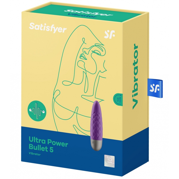 Stimolatore clitorideo Ultra Power Bullet 5 Satisfyer Viola