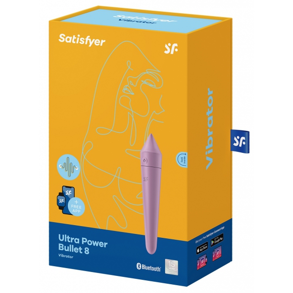 Estimulador de clítoris Ultra Power Bullet 8 Satisfyer Lilac