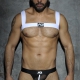 White elastic harness