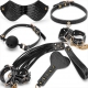 Kit BDSM 7 Piezas Caimán Negro