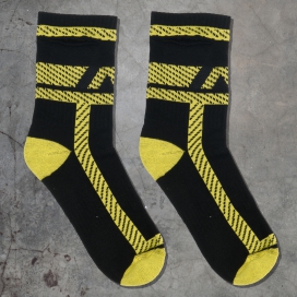 AD Fetish SOCKS POCKETS Black-Yellow