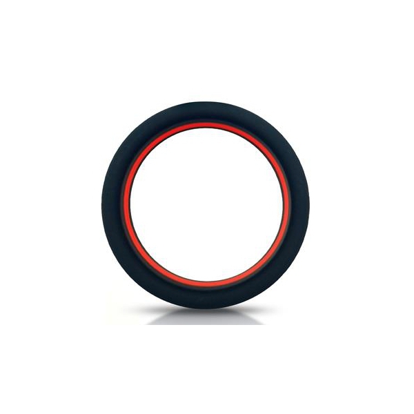 Anelli in silicone Cockring Beast 36mm Nero-Rosso