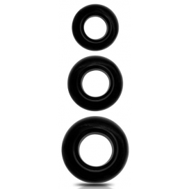 Set of 3 soft cockrings Beast Ring Black