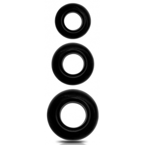 Beast Rings Set of 3 Beast Ring Soft Cockrings Black