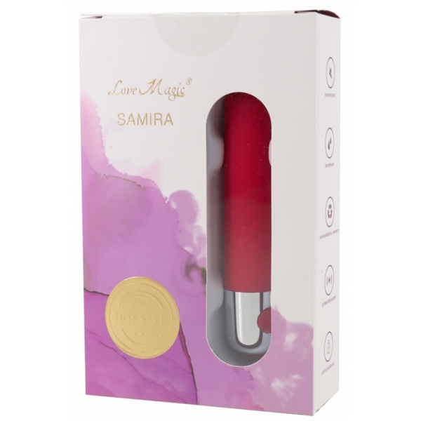 Samira Mini Vibrador 10 x 1,5cm Rojo