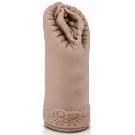 Sexy Snatch Realistico Masturbatore Vagina Massaggio Perline - Marrone