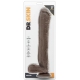 Realistic dildo mr Ed Dr Skin 28 x 5.5cm Brown