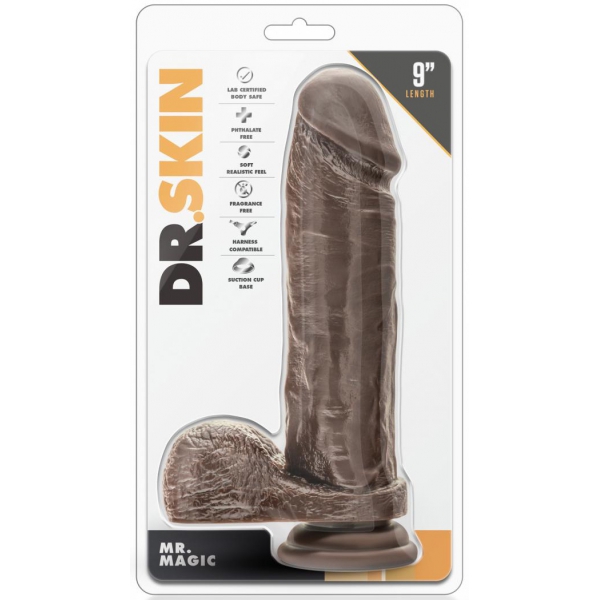 Mr Magic Dr Skin Realistische Dildo 19 x 5cm Bruin