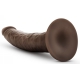 Dildo Realista de Pele Longa de Galo 17 x 4cm Castanho