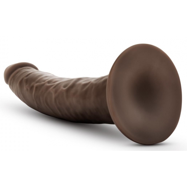 Dildo Realista de Pele Longa de Galo 17 x 4cm Castanho