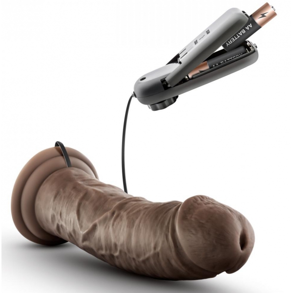 Consolador vibrador Dr. Joe Dr. Skin 19 x 4,7cm Marrón