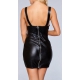 Vestido wetlook Miranda topless - Negro