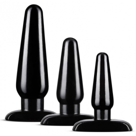 Anal Adventures Anal Adventures Basic 3-Plug Kit nero