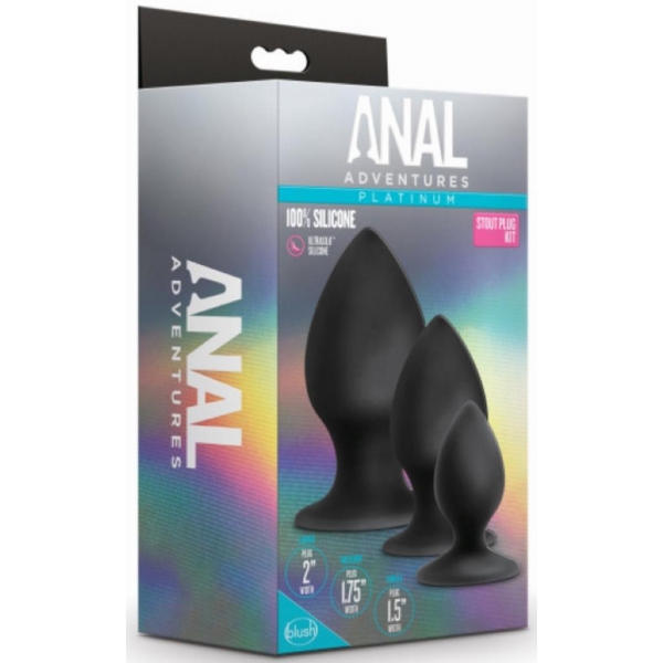 Anal Adventures Stout Black 3-Pack