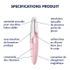 Stimolatore Tirling Delight Satisfyer 17 cm rosa